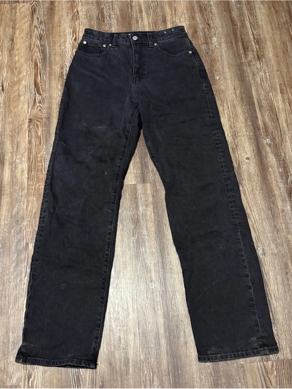 Madewell Curvy 90s Straight Jeans Women's 26 High Rise in Belemere Wash Denim